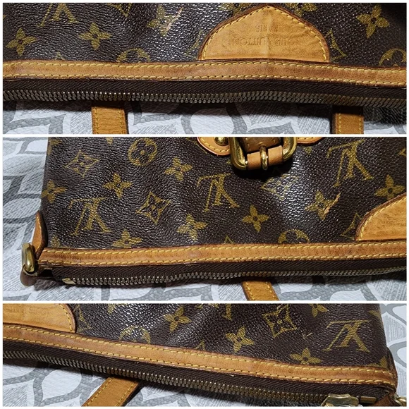 LOUIS VUITTON Monogram Palermo GM Shoulder Bag Brown/Beige - Picture 11 of 16